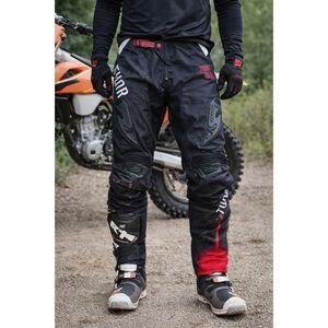 THOR Back Red Motorcross Motorcycle Pants Trousers  Mens Size 36